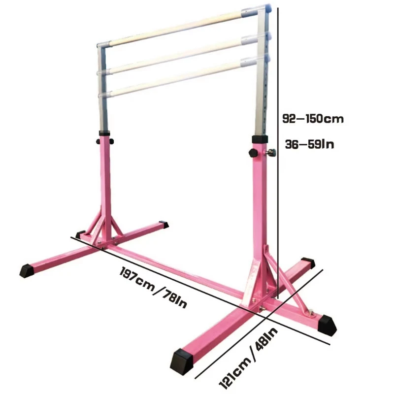 Barre horizontale de gymnastique r&eacute;glable pour enfants